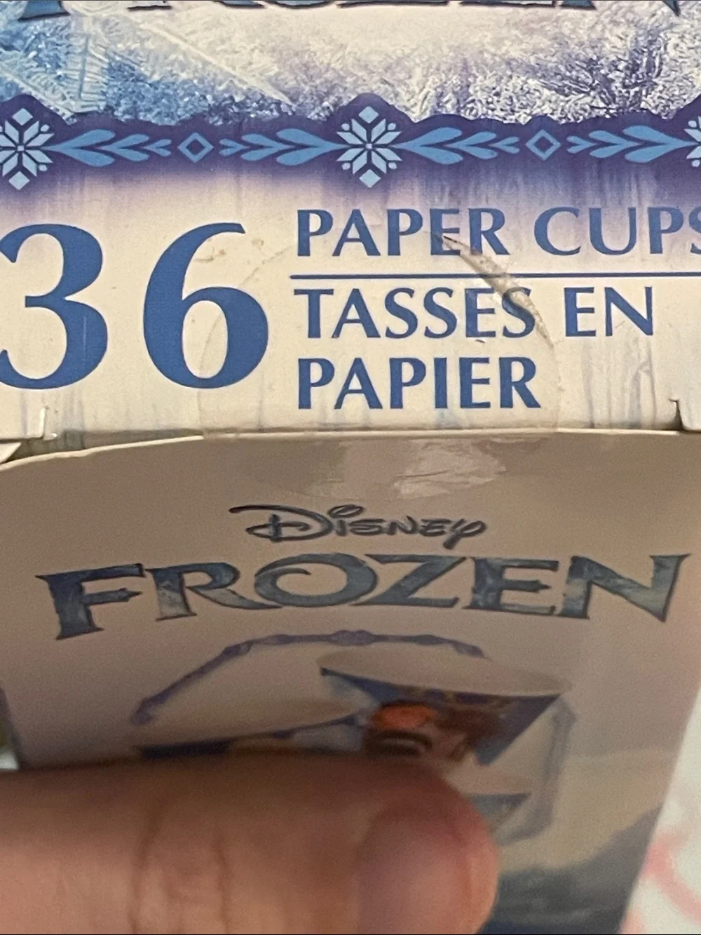 Quantity: 3 - Disney Paper Party Cups - 36ct in each, 108 ct total